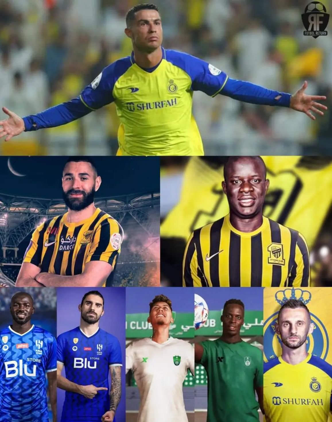 CR7 dan Players liga arab benua Asean Indonesia